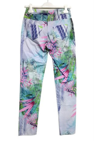 ALMARWAH YAPRAK DESENLİ PANTOLON