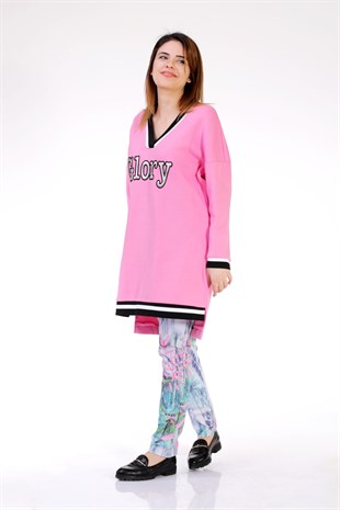 ALMARWAH YAPRAK DESENLİ PANTOLON