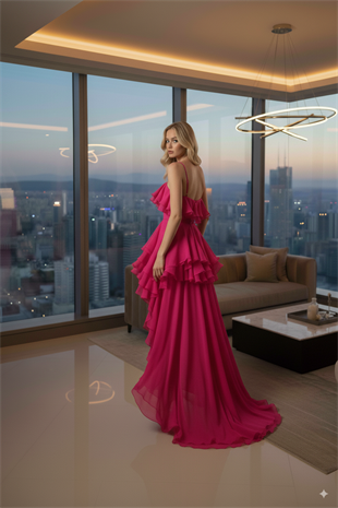 ALCHERA ŞİFON ABİYE ELBİSE