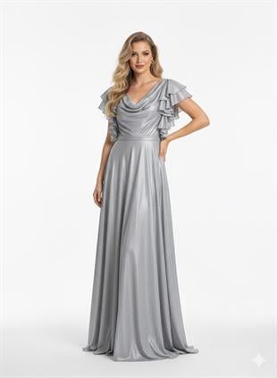 ALCHERA SİMLİ ABİYE ELBİSE