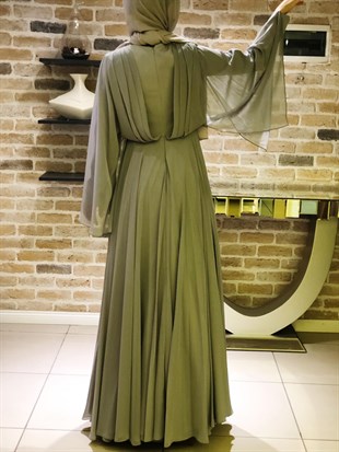 BELLEY TAŞ İŞLEMELİ ABİYE 