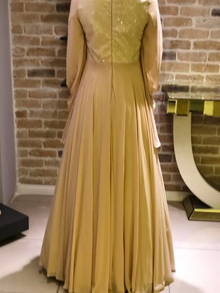 BELLEY TAŞ İŞLEMELİ ABİYE 