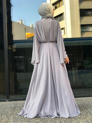 BELLEY TAŞ İŞLEMELİ EVENING DRESS