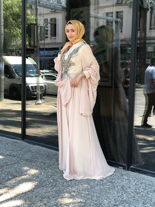 BELLEY TAŞ İŞLEMELİ EVENING DRESS