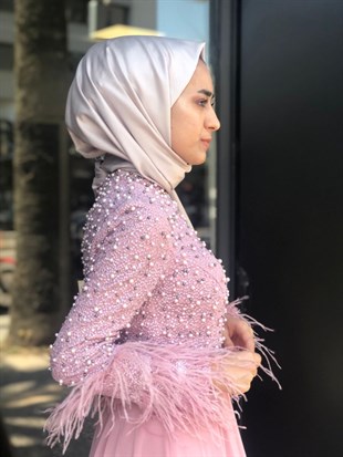 BELLEY TAŞ İŞLEMELİ EVENING DRESS