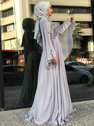 BELLEY TAŞ İŞLEMELİ EVENING DRESS