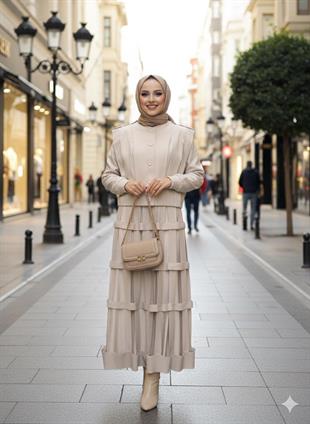 CEREMONY ANJELİK DERİ KAFES ETEK