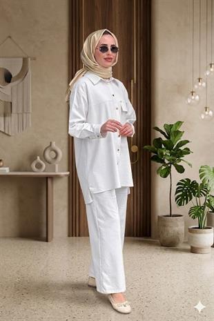 CEREMONY CEBİ İŞLEME DETAYLI ÖNDEN ÇIT ÇITLI  DENİM CEKET
