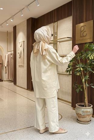 CEREMONY CEBİ İŞLEME DETAYLI ÖNDEN ÇIT ÇITLI  DENİM CEKET