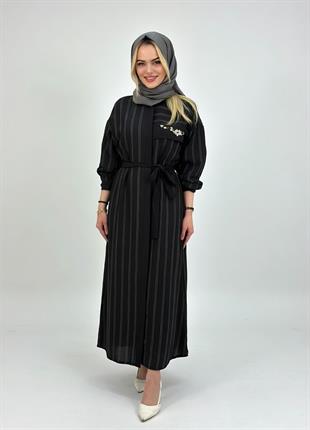 Ceremony İstiridye İşlemeli Miranda Elbise