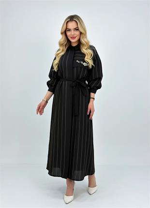 Ceremony İstiridye İşlemeli Miranda Elbise