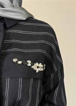 Ceremony İstiridye İşlemeli Miranda Elbise