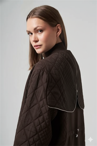 CEREMONY KAPÜŞONLU FERMUAR DETAYLI BAKLAVA KAPİTÖNE KAP