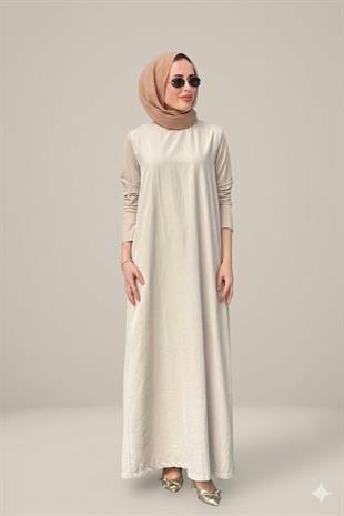 CEREMONY KOLLARI BAMBU DETAYLI ELBİSE