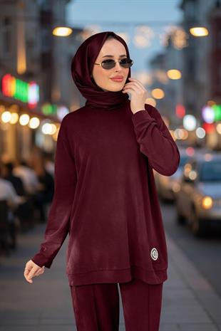 CEREMONY LOGO İŞLEMELİ TEN CEL LYOCELL SWETSHORT