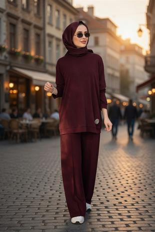 CEREMONY LOGO İŞLEMELİ TEN CEL LYOCELL SWETSHORT