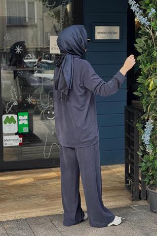 CEREMONY ÖNÜ NERVÜRLÜ TEN CEL LYOCELL ÖRME BOL PAÇA PANTOLON