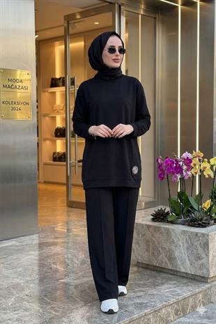 CEREMONY LOGO İŞLEMELİ TEN CEL LYOCELL SWETSHORT