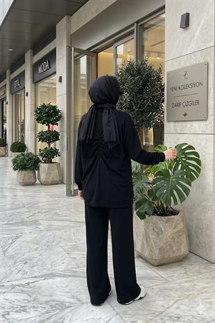 CEREMONY ÖNÜ NERVÜRLÜ TEN CEL LYOCELL ÖRME BOL PAÇA PANTOLON