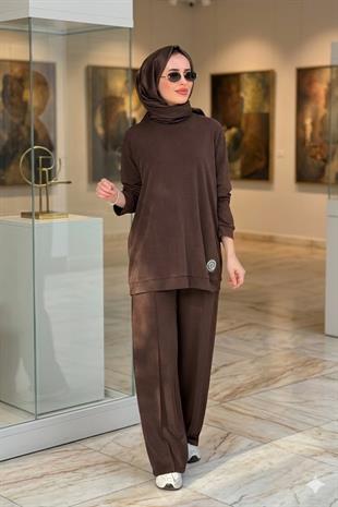 CEREMONY ÖNÜ NERVÜRLÜ TEN CEL LYOCELL ÖRME BOL PAÇA PANTOLON