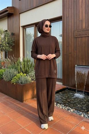 CEREMONY ÖNÜ NERVÜRLÜ TEN CEL LYOCELL ÖRME BOL PAÇA PANTOLON