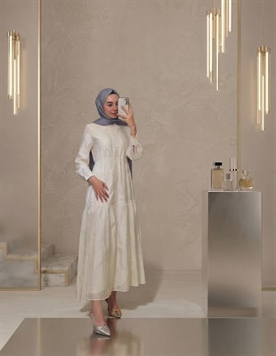 Ceremony PUL PAYET İŞLEMELİ İNCİ ELBİSE