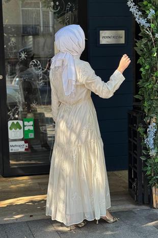 Ceremony PUL PAYET İŞLEMELİ İNCİ ELBİSE