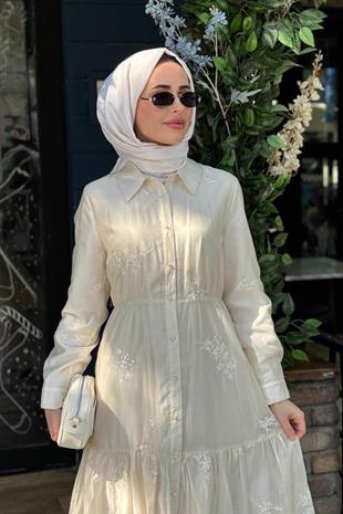 Ceremony PUL PAYET İŞLEMELİ İNCİ ELBİSE