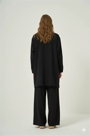 CEREMONY TUNİĞİ VE PANTOLONU BAMBU DETAYLI AKSESUARLI TAKIM