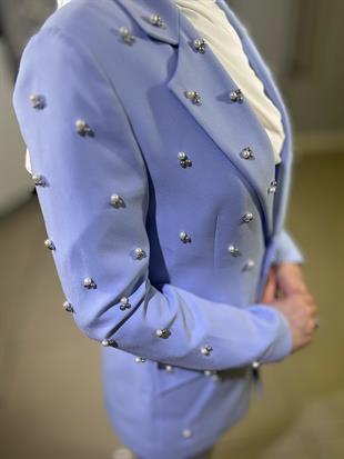 CLİO İNCİLİ TAŞLI BLAZER TAKIM