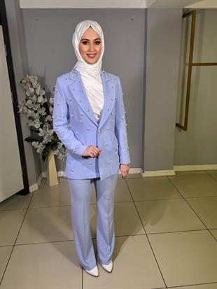 CLİO İNCİLİ TAŞLI BLAZER TAKIM