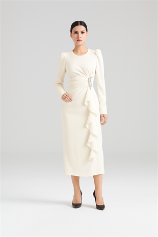 CLİO KREP KUMAŞ ELBİSE