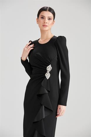 CLİO KREP KUMAŞ ELBİSE