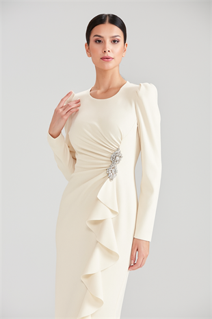 CLİO KREP KUMAŞ ELBİSE