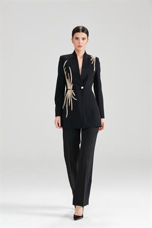 CLİO KREP KUMAŞ PUL PAYET NAKIŞLI TAKIM