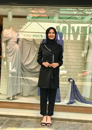 CLİO ÖNÜ TAŞLI CEKET PANTOLON TAKIM