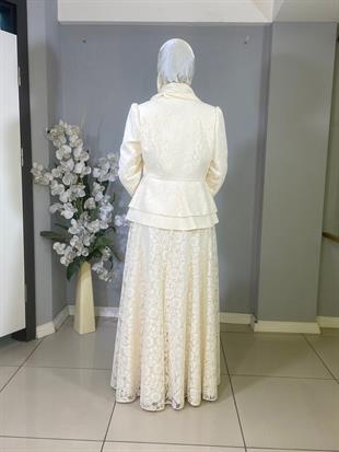 JAMİLA SARAH ETEKLİ DANTEL TAKIM 