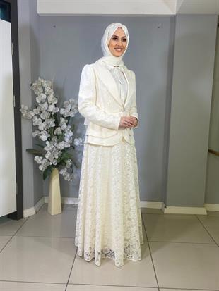 JAMİLA SARAH ETEKLİ DANTEL TAKIM 