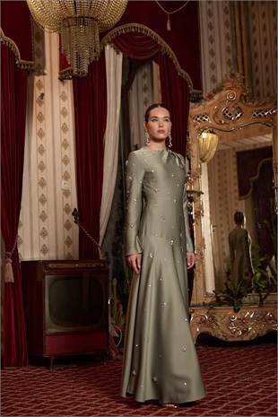 JAMİLA SARAH KREP ELİNA  DRESS ABİYE ELBİSE