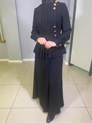 JAMİLA SARAH KREP KUMAŞ ETEKLİ SÜHER TAKIM