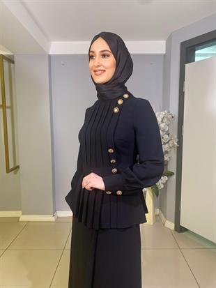 JAMİLA SARAH KREP KUMAŞ ETEKLİ SÜHER TAKIM