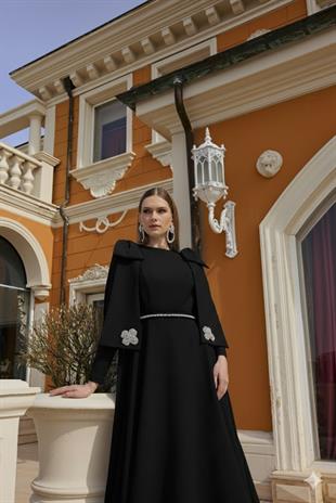 JAMİLA SARAH KREP KUMAŞ HÜLYA ELBİSE 