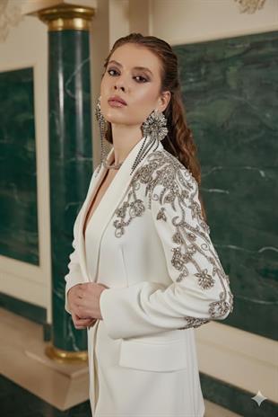 JAMİLA SARAH KREP KUMAŞ TAŞLI ZEYLAN TAKIM