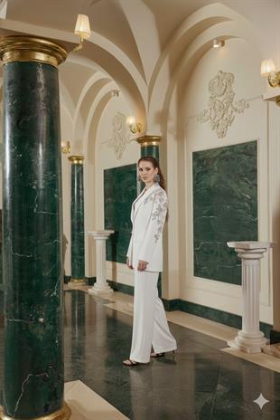 JAMİLA SARAH KREP KUMAŞ TAŞLI ZEYLAN TAKIM