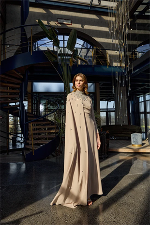 JAMİLA SARAH KREP ZELA DRESS ABİYE ELBİSE