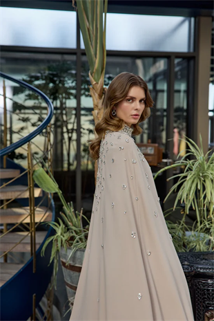 JAMİLA SARAH KREP ZELA DRESS ABİYE ELBİSE