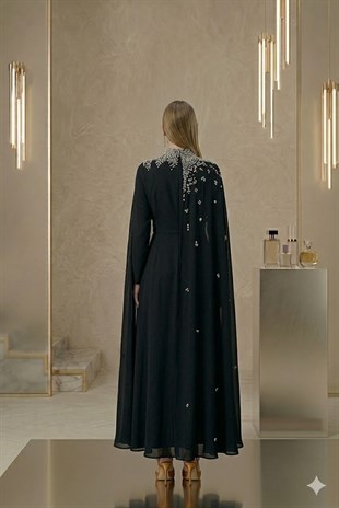 JAMİLA SARAH KREP ZELA DRESS ABİYE ELBİSE