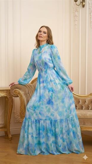 JAMİLA SARAH LALE SATEN ELBİSE