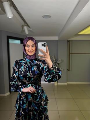 JAMİLA SARAH LİVA KAT KAT ELBİSE