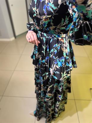 JAMİLA SARAH LİVA KAT KAT ELBİSE